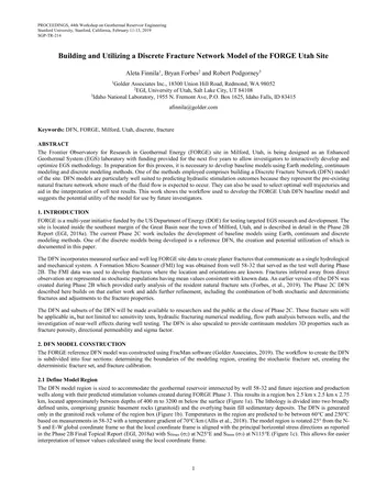 Más sobre Construcción y Utilización de un Modelo de Red de Fractura Discreta del Sitio Forge Utah